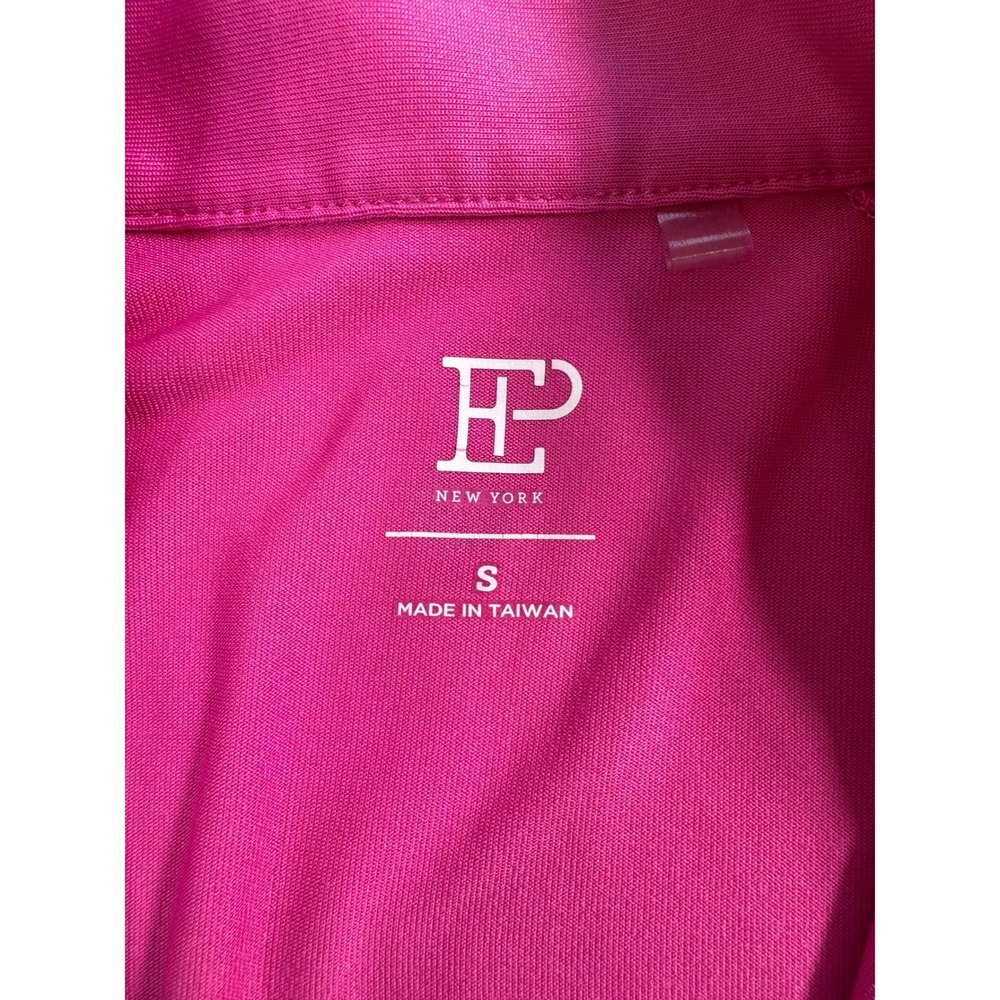 EP‎ New York Women's Pink Quarter Zip Short Sleeve Golf Polo Shirt Size S - Picture 5 of 8